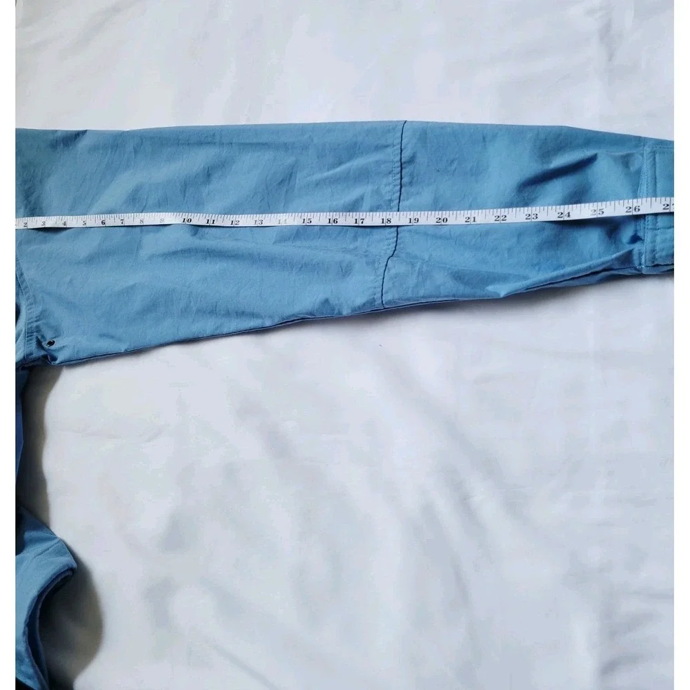 Nike Nylon Windbreaker Jacket Full Zip Pockets Light‎ Blue Sz XL